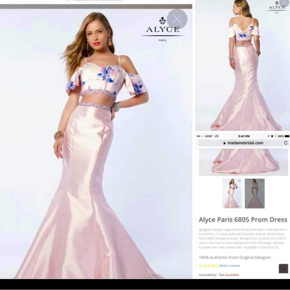 Beautiful unique 2 piece dress. Never worn has tags . Runs a lil small - Picture 1 of 5